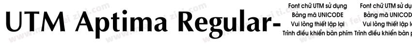 UTM Aptima Regular字体转换
